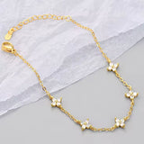 Delicate Clover Bracelet - Gold