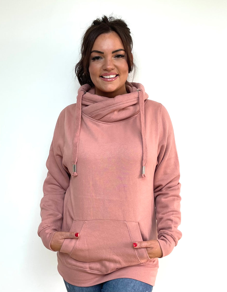 Luxury Cowl Neck Hoodie Sugar Poppy Lovely Eira