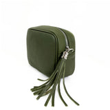 Leather Camera Bag - Green
