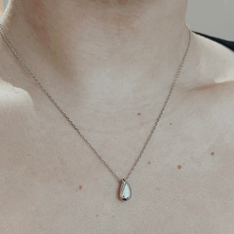 Sterling Silver Raindrop Necklace