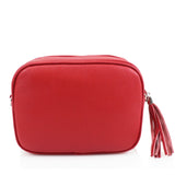 Leather Camera Bag - Red