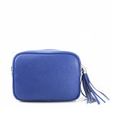 Leather Camera Bag - Royal Blue
