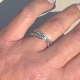 Crystal Cross Ring