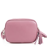 Leather Camera Bag - Pink