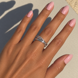 Crystal Cross Ring