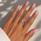 Chunky Silver Twist Ring