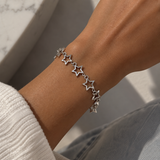 Chunky Hollow Star String Bracelet
