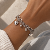 Chunky Heart String Bracelet