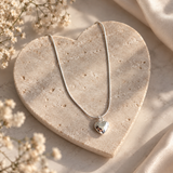 Chunky Silver Heart Necklace