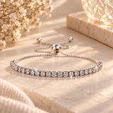Crystal Tennis Bracelet - Tie String