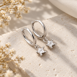 Crystal Star Drop Earrings