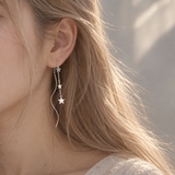Star String Drop Earrings