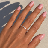 Crystal Band Ring - Rose Gold