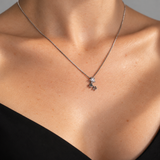 Triple Glitter Star Necklace