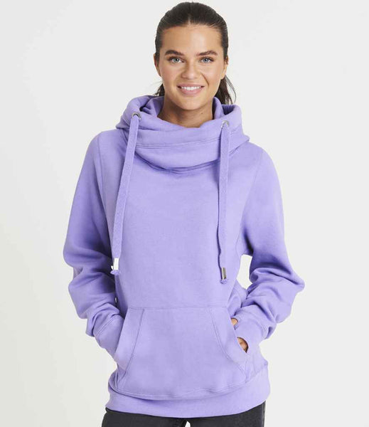 Luxury Cowl Neck Hoodie Lavender Lovely Eira