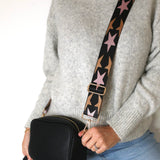 Star Bag Strap - Black, Baby Pink & Rose Gold