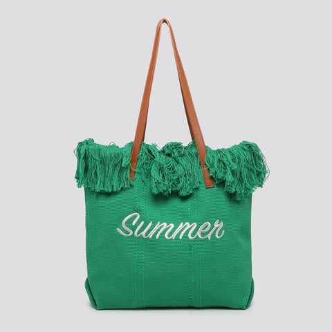 Summer Beach Bag - Green