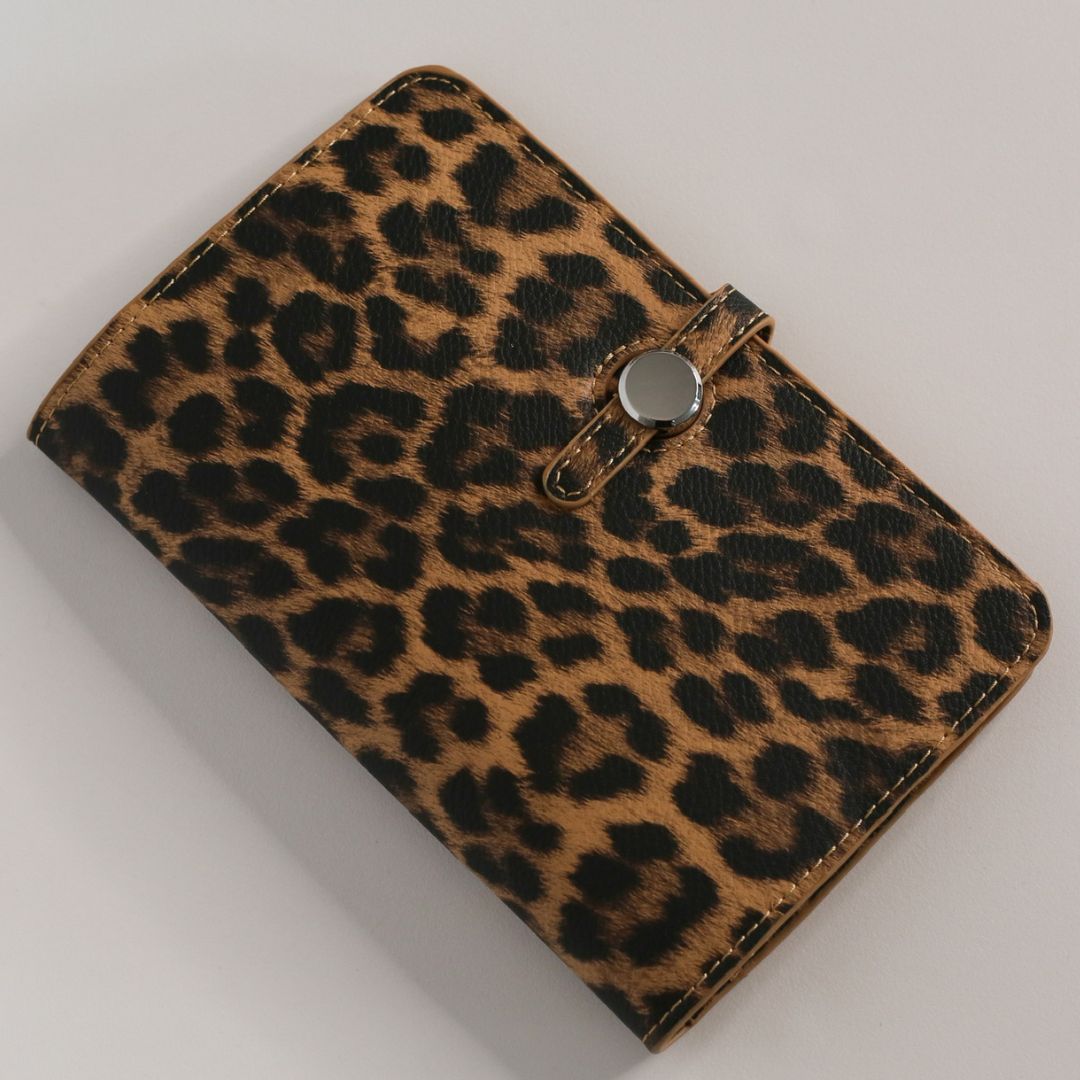 Leopard Print Wallet Coin Purse Brown Leopard Lovely Eira