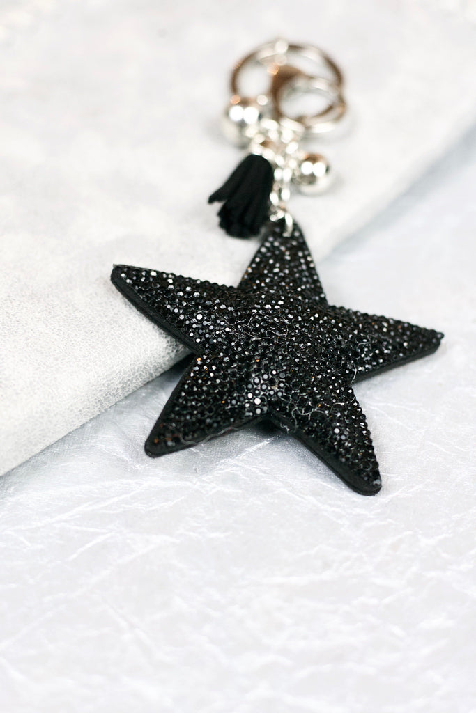 Sterella Key Chain Star Keychain - Black – Lovely Eira