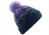 Tonal Pom Pom Beanie - Lavender