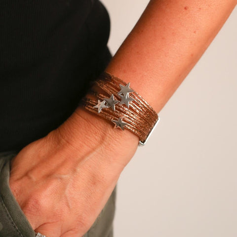 Star Wrap Bracelet - Rose Gold