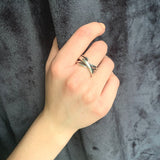 Chunky Silver Twist Ring