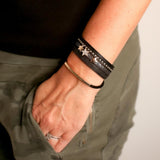 Vegas Star Wrap Bracelet - Black