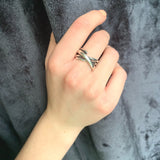 Chunky Silver Twist Ring