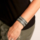 Crystal Mesh Wrap Bracelet - Black