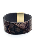 Mosaic Wrap Bracelet - Brown