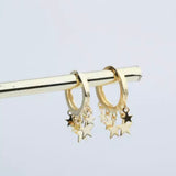 Star Fall Earrings - Gold