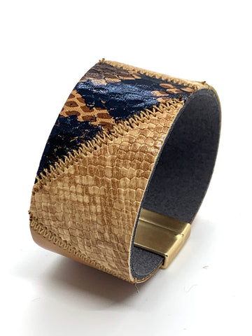 Mosaic Wrap Bracelet - Tan