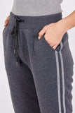 Sparkle Stripe Joggers - Grey & Silver