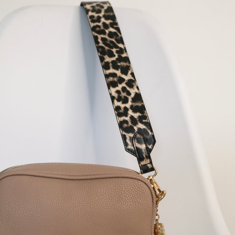 Leopard Print Bag Strap - Brown Leopard