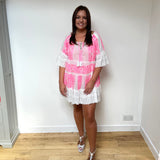 Isabella Aztec Summer Dress - Pink