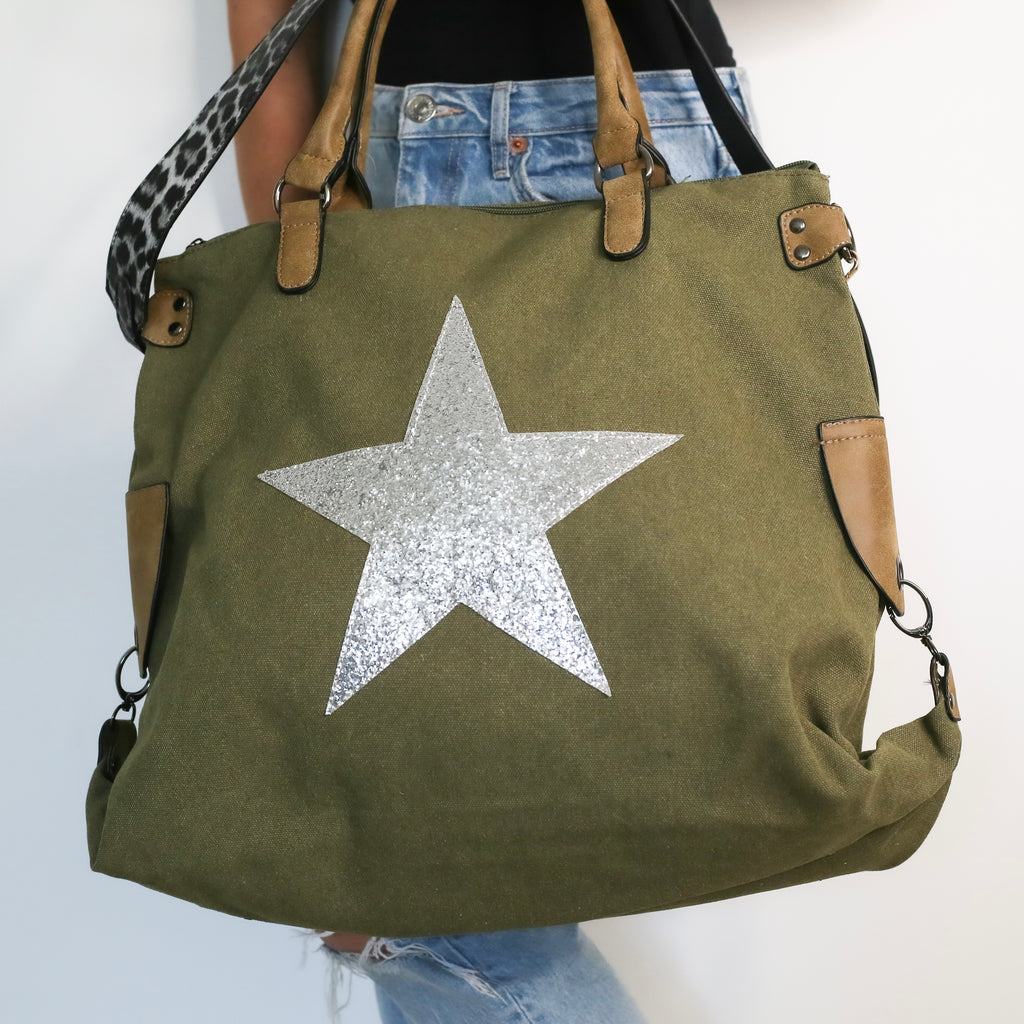 Army best sale green handbag