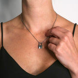 Padlock Necklace - Silver