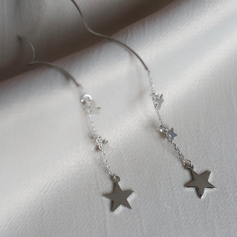 Star String Drop Earrings