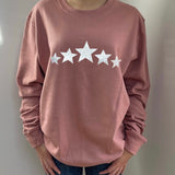 Multi Glitter Star Sweatshirt - Sugar Poppy