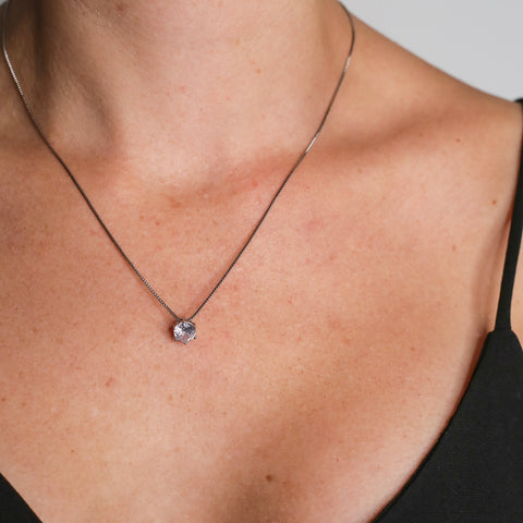 Glitter Solitaire Necklace