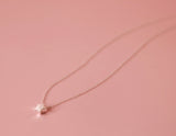Brushed Silver Star Necklace