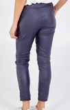 Faux Leather Magic Trousers - Midnight Blue
