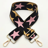 Star Bag Strap - Black, Baby Pink & Rose Gold