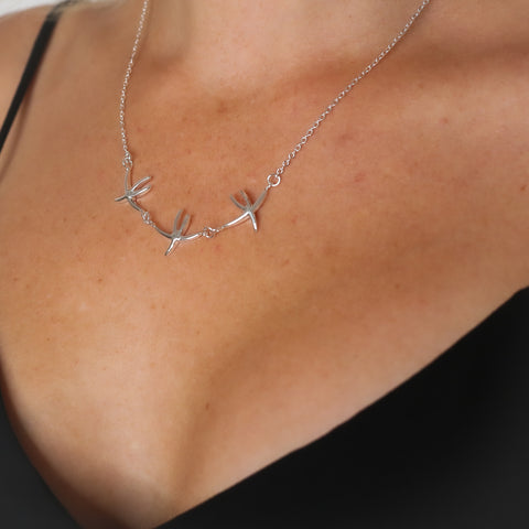 Triple Starfish Necklace